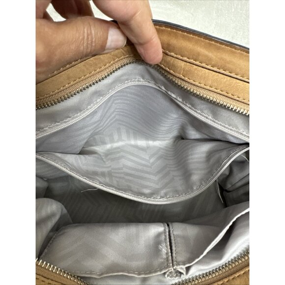 Rebecca Minkoff Tan Leather Whipstitch Satchel Shoulder Bag - Picture 9 of 14